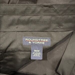Roundtree & Yorke Classic Black Trousers 56x32